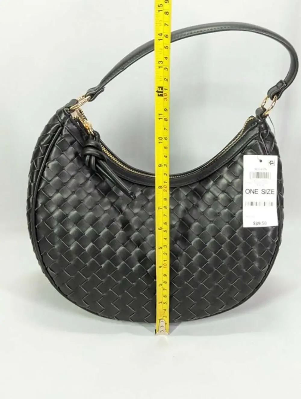 On 34th Women's Woven Crossbody Hobo in Black (MSRP $90)